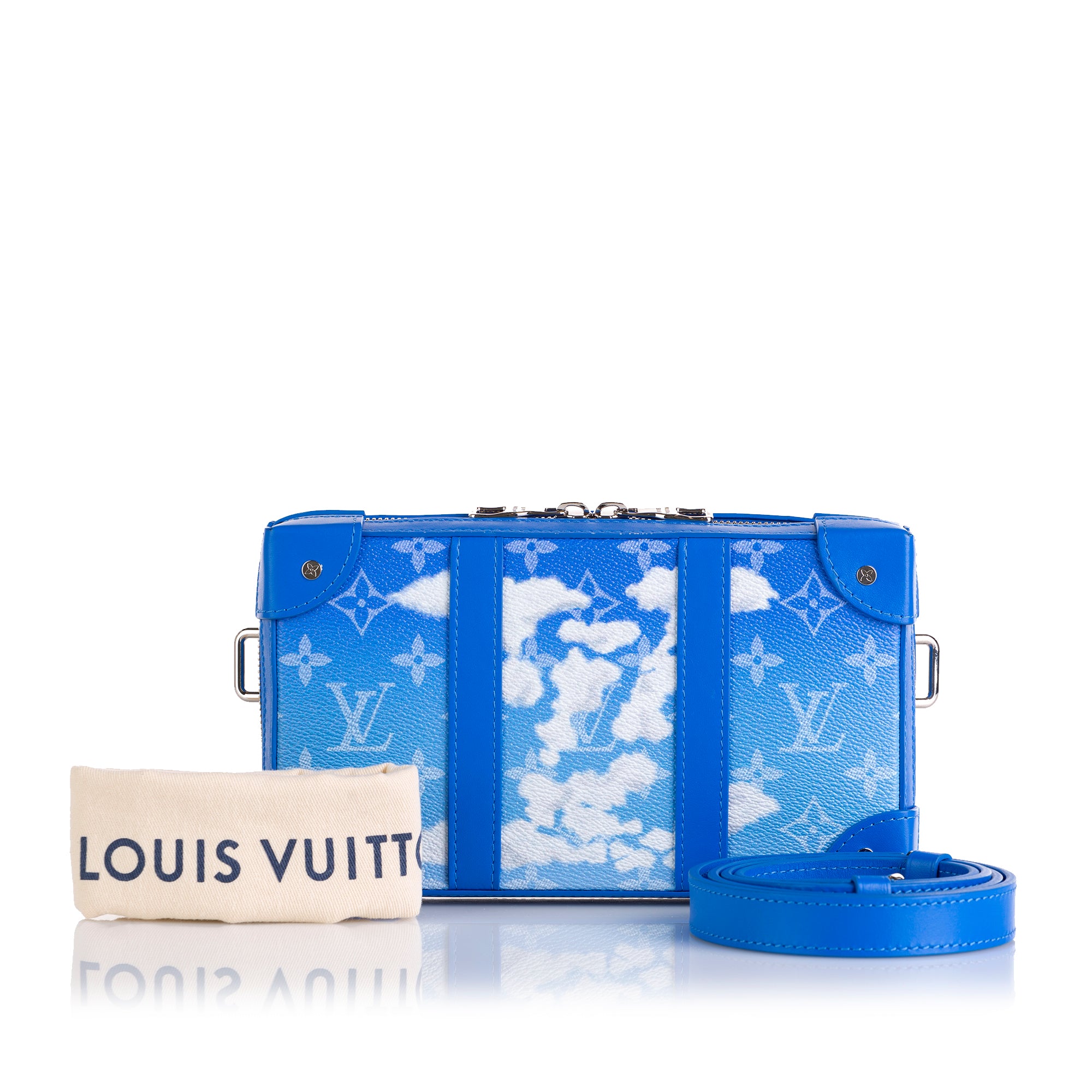 Louis Vuitton Soft Trunk Clouds Monogram Blue in Coated Canvas with  Silvertone  US