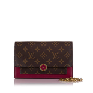 TÚI LOUIS VUITTON FLORE CHAIN WALLET SUPER