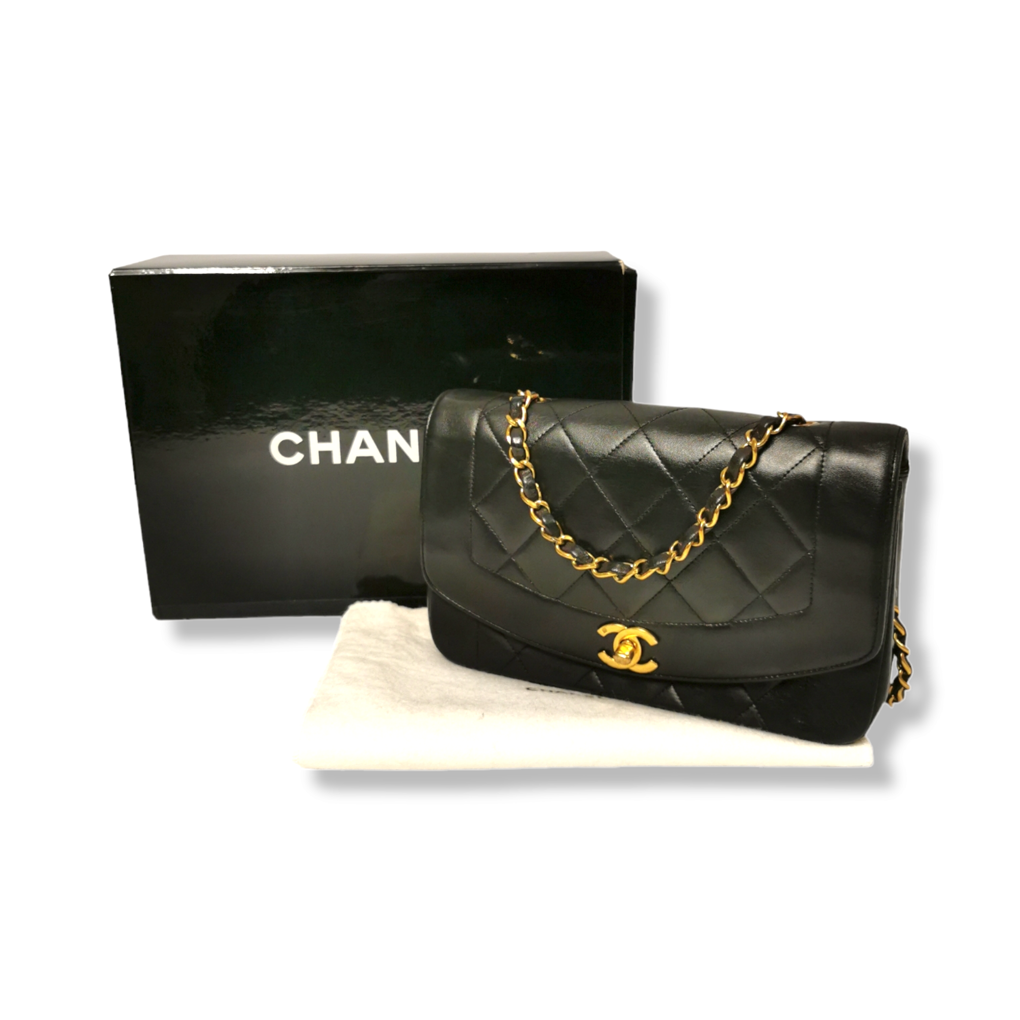 Chanel Diana Mini Flap  24K Bijoux Chain  Black Lambskin Com   TikTok