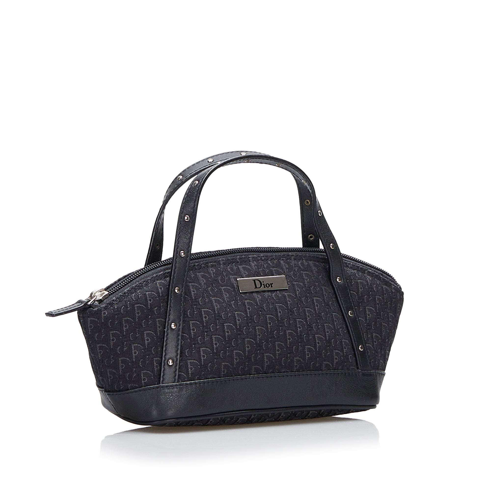 Dior Handbag Black Oblique Canvas