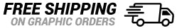 Free shipping on orders with graphics!
