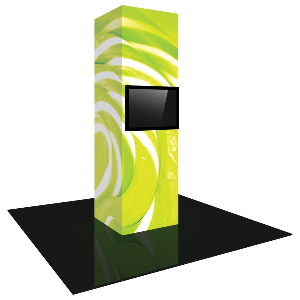 Vector Frame Modular Backlit Monitor Tower 03 (3' x 10')