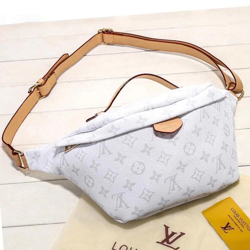 Louis Vuitton LV letter printed logo mens and womens messenger b