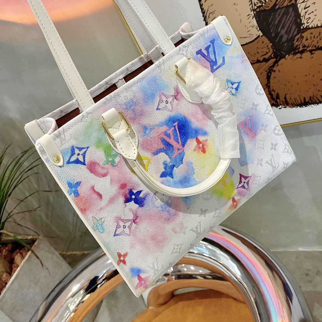 Louis Vuitton Tie Dye - 2 For Sale on 1stDibs  tie dye lv bag, tie dye  louis vuitton bag, lv tie dye bag