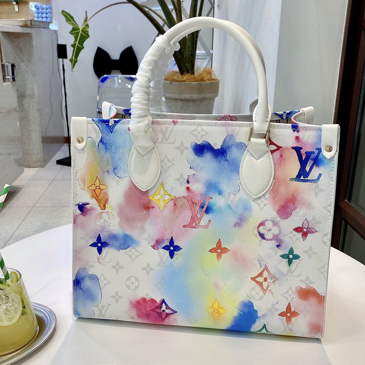 lv tie dye bag