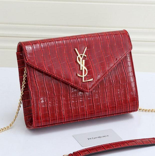 YSL Saint Laurent Fashion Leather Chain Crossbody Shoulder Bag-8