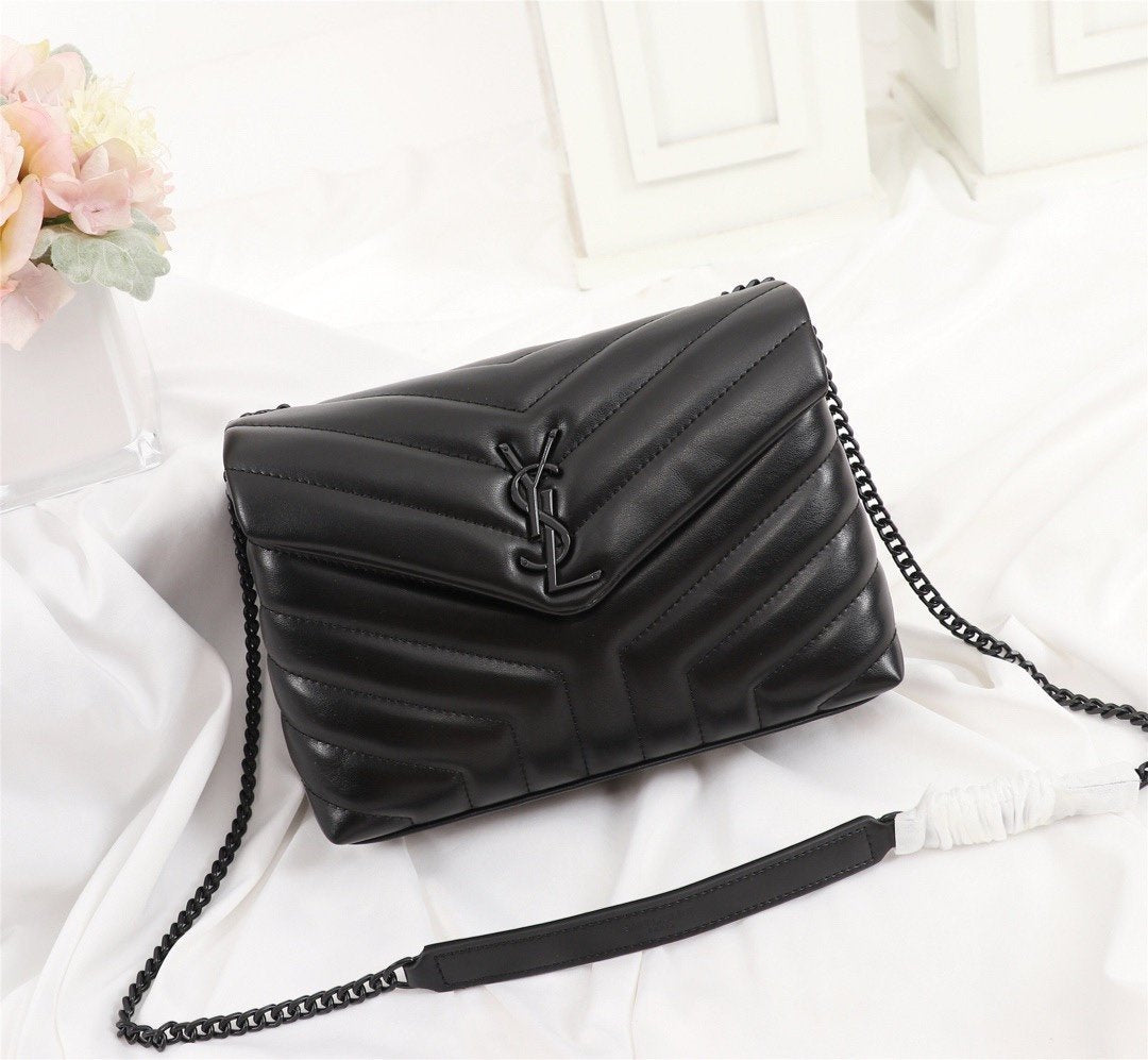 ysl women leather shoulder bag satchel tote bag handbag shopping