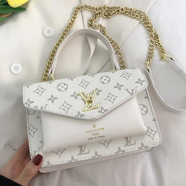 LV Louis vuitton new product stitching color letter printing lad