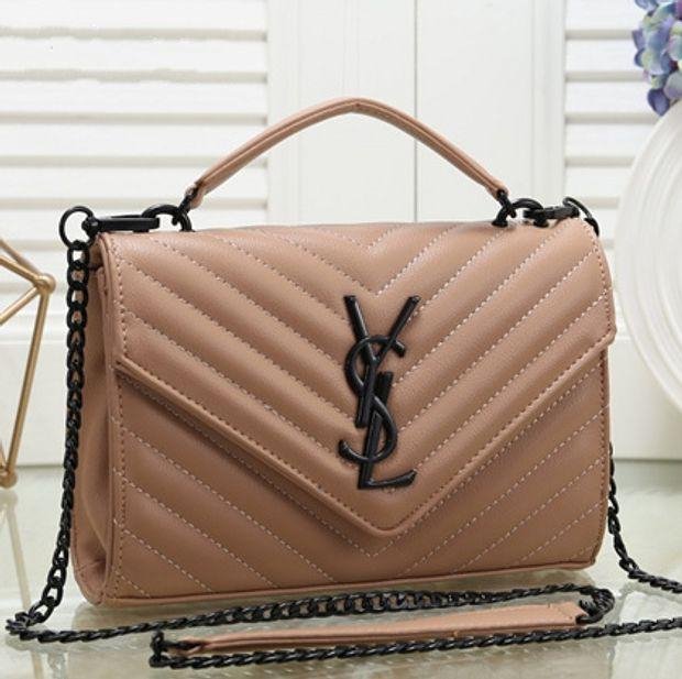 YSL Yves Saint Laurent Women Shopping Fashion Leather Chain Satc