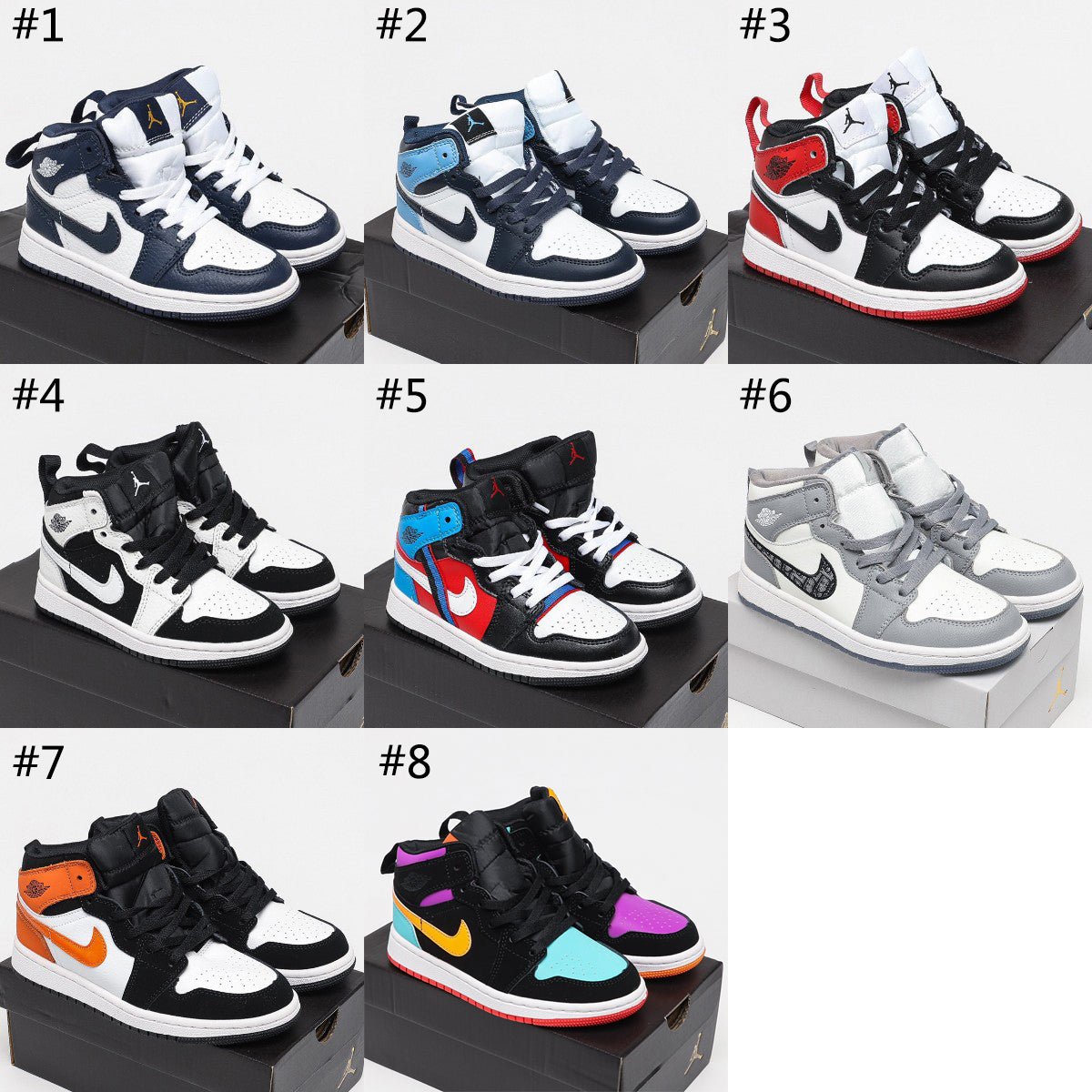 Dior Nike Air Jordan 1 Mid Kids' Shoes from-2