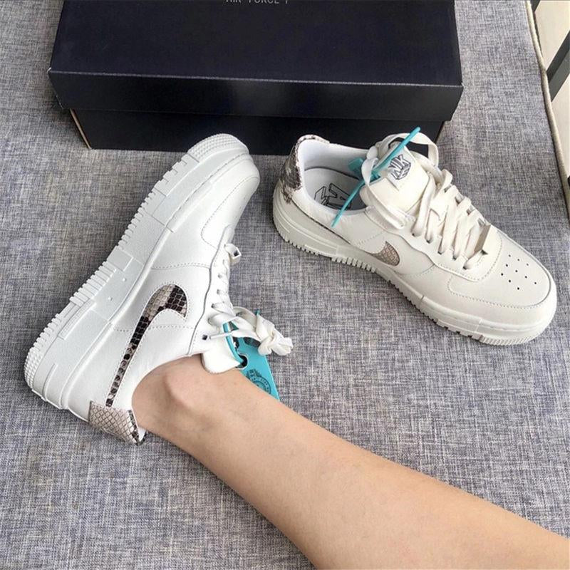 Nike Air Force 1 AF1 Women's low top board shoes deconstructed with