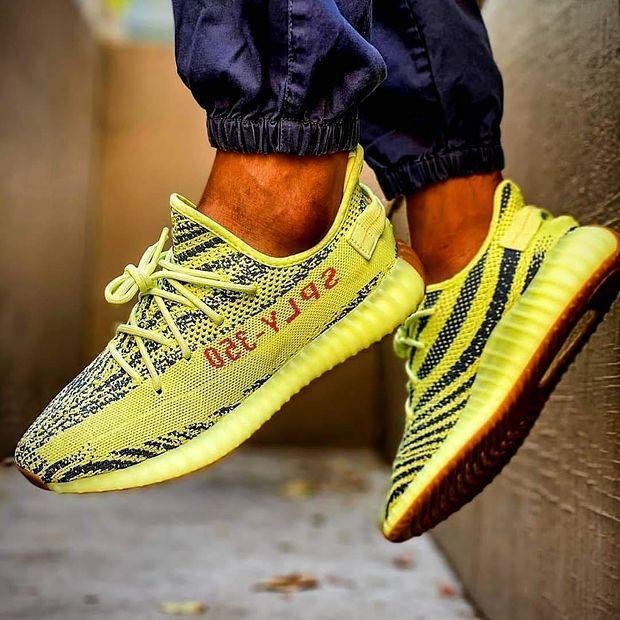 Adidas Yeezy Boost V2 Semi Frozen Yellow Sneakers Shoes 1 from
