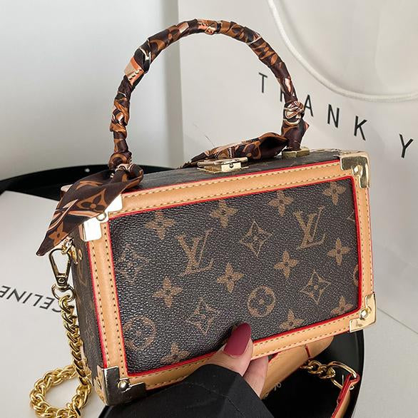 LV Louis Vuitton classic letter printing ladies shopping handbag