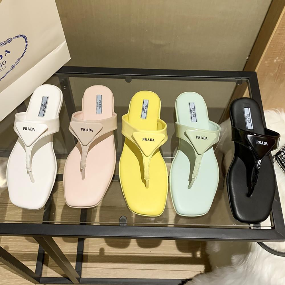 Prada cool slipper ladies beach slippers flip flops Shoes-1