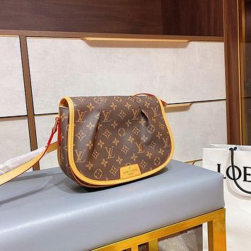 LV Louis Vuitton Womens Tote Bag Handbag Shopping Leather Tote C