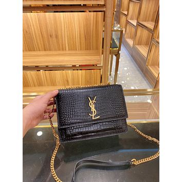 ysl women leather shoulder bags satchel tote bag handbag shoppin