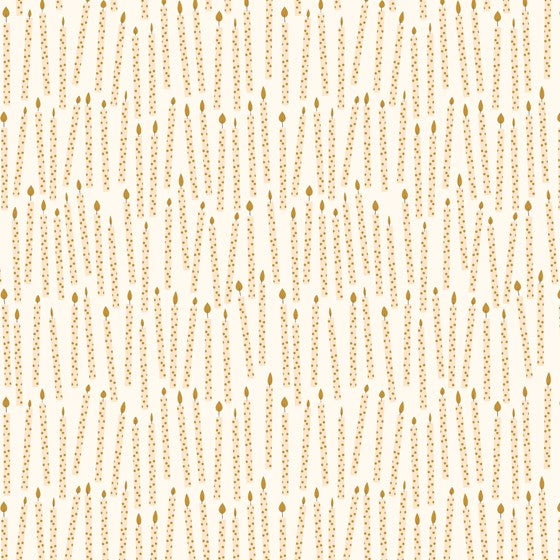 Gold Birthday Candle Wrapping Paper