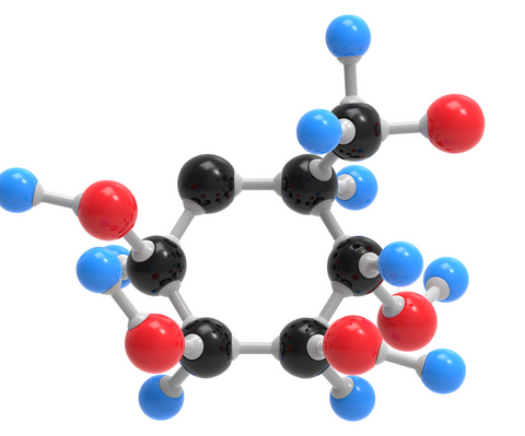 molecular diagram of fructose