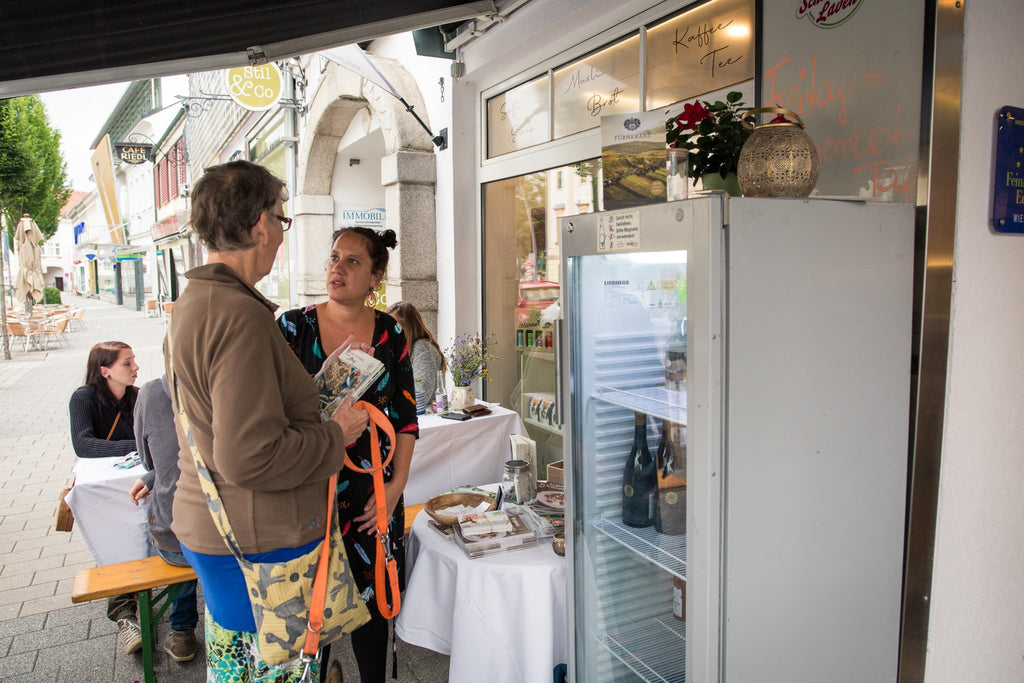 Veganer Stammtisch im Wieselburger Schmankerlladen am 7. Juli 2022