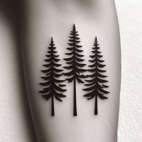 3 Pine Tree Tattoo 1