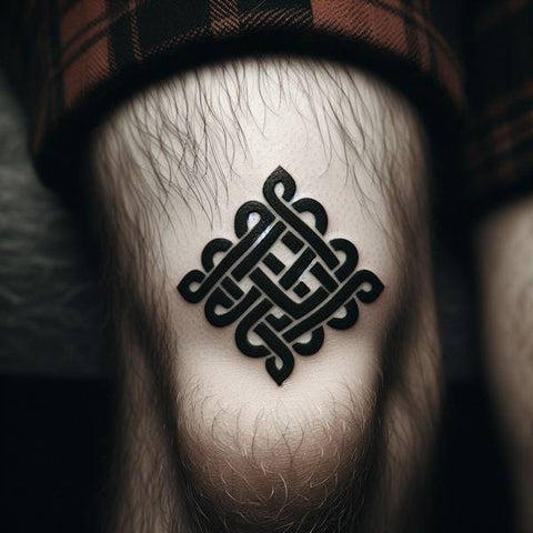 Above The Knee Celtic Tattoo 2