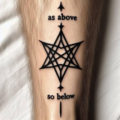 Alchemy “As above, so below” Tattoo 1