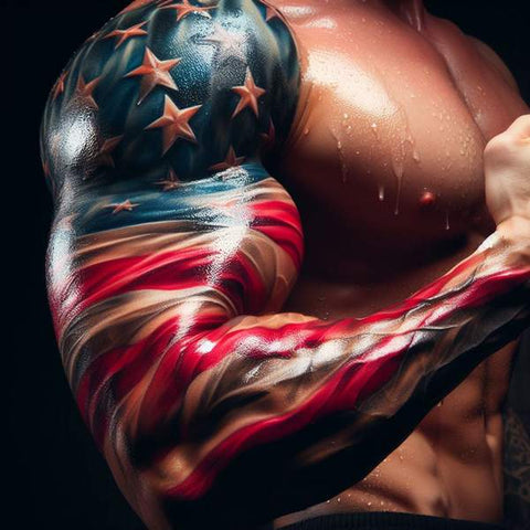 American Flag Sleeve Tattoo 1