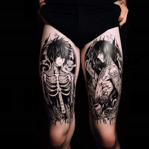 Anime Thigh Tattoo