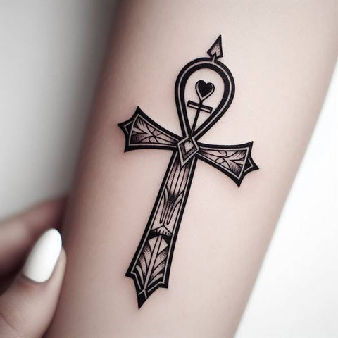Ankh Cross Tattoo 2