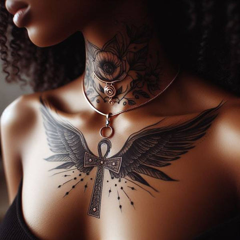 Ankh Necklace Tattoo