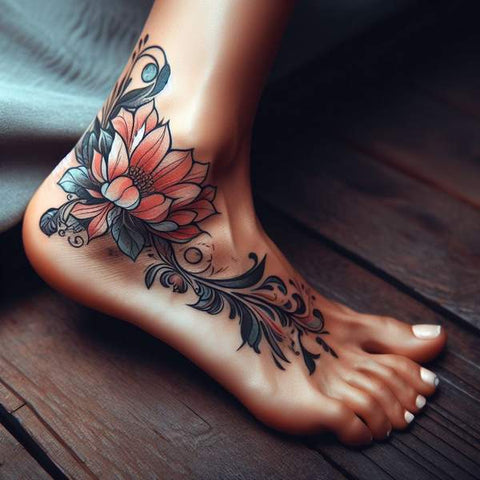 Ankle Foot Tattoo