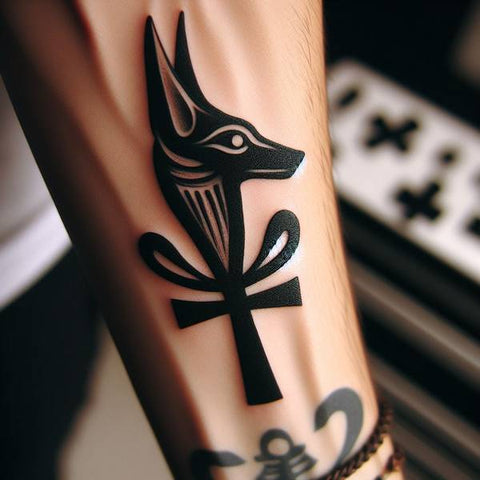 Anubis Ankh Tattoo 1