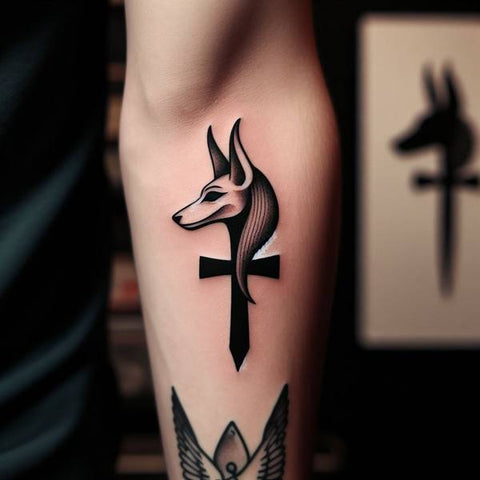 Anubis Ankh Tattoo 2