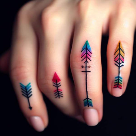 Sierra Kusterbeck Arrow Finger Tattoo | Steal Her Style