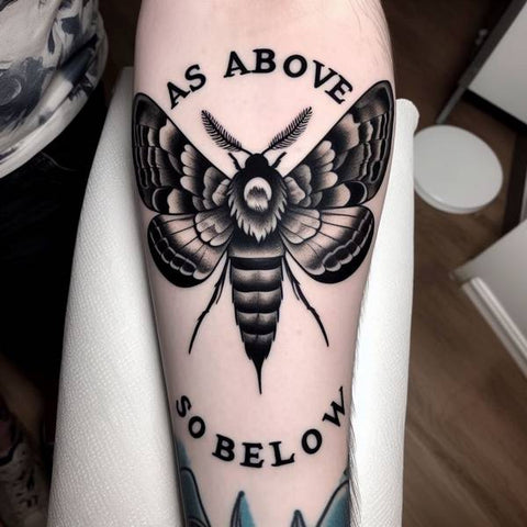 “As above, so below” Gothic Tattoo 2