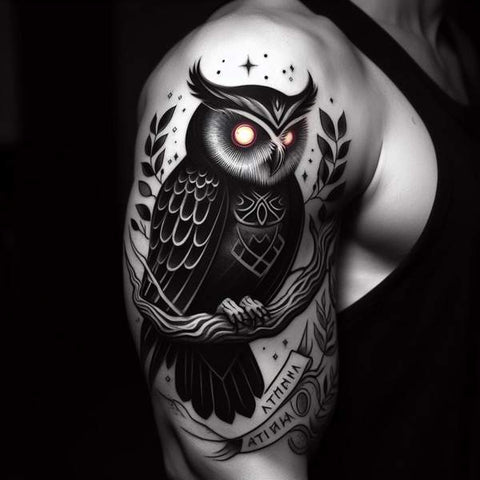 140 Owl Tattoos: Meanings, Styles and Ideas | Art and Design | Mens owl  tattoo, Owl tattoo design, Owl tattoo chest