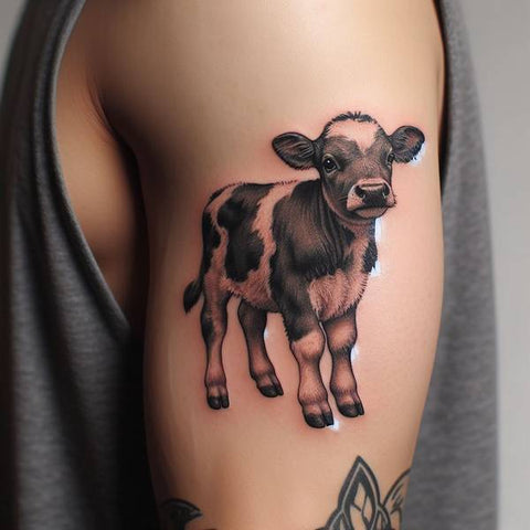 Baby Cow Tattoo 2