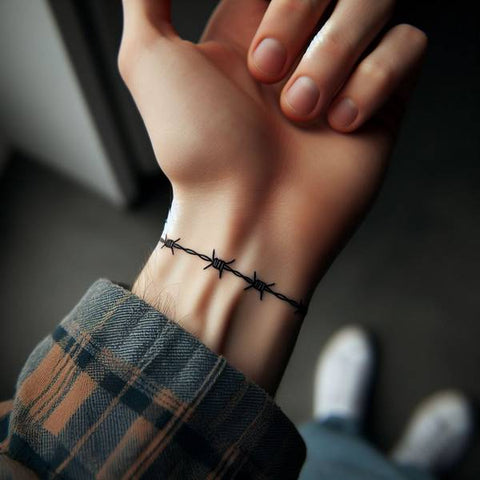 Barbed Wire Wrist Tattoo 2