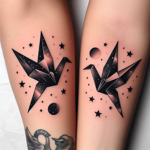 Best Friend Origami Tattoo