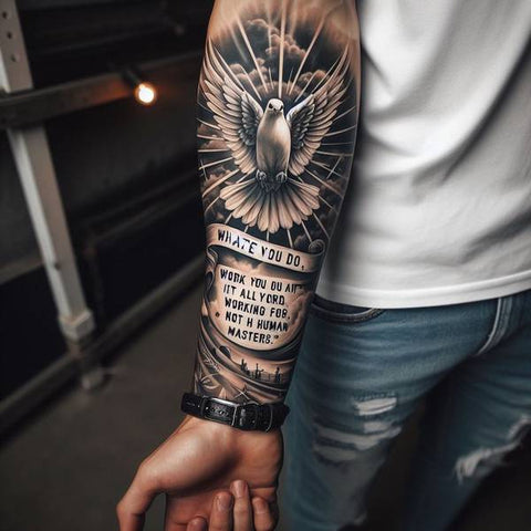 Bible Verse Sleeve Tattoo 2