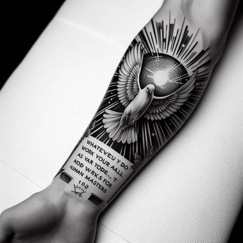 Bible Verse Sleeve Tattoo  3