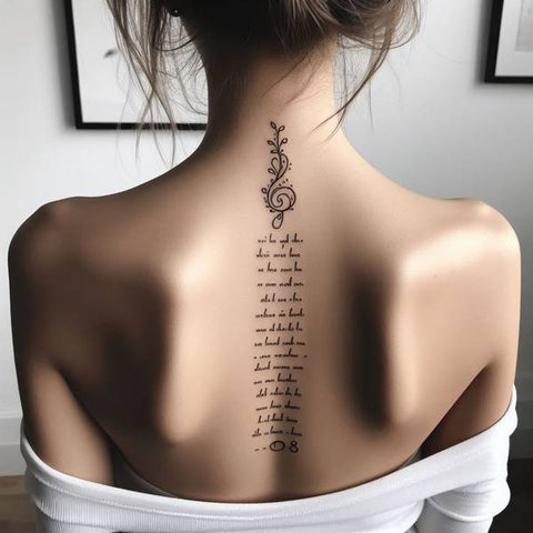 Bible Verse Spine Tattoo 1