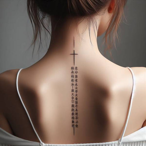 Bible Verse Spine Tattoo 2