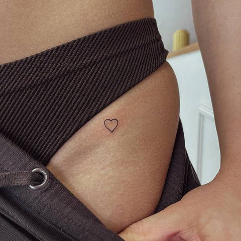 Bikini Line Heart Tattoo 1