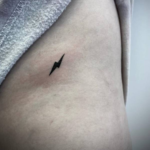 Bikini Line Lightning Bolt Tattoo 2