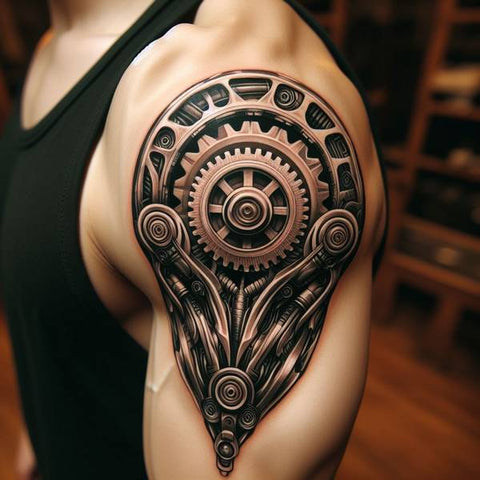 Biomechanical Arm Tattoo