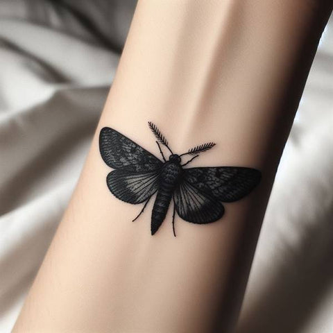 Black Moth Tattoo 1