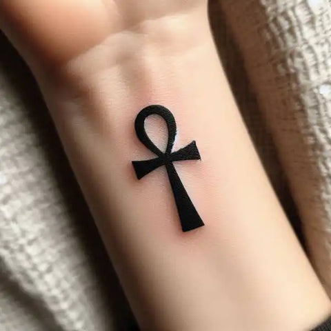 Black Power Ankh Tattoo 2