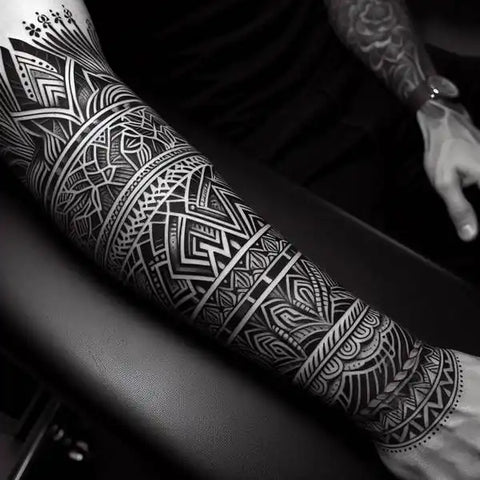 Blackwork Forearm Tattoo 2