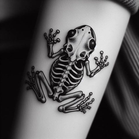 Bone Frog Tattoo 1